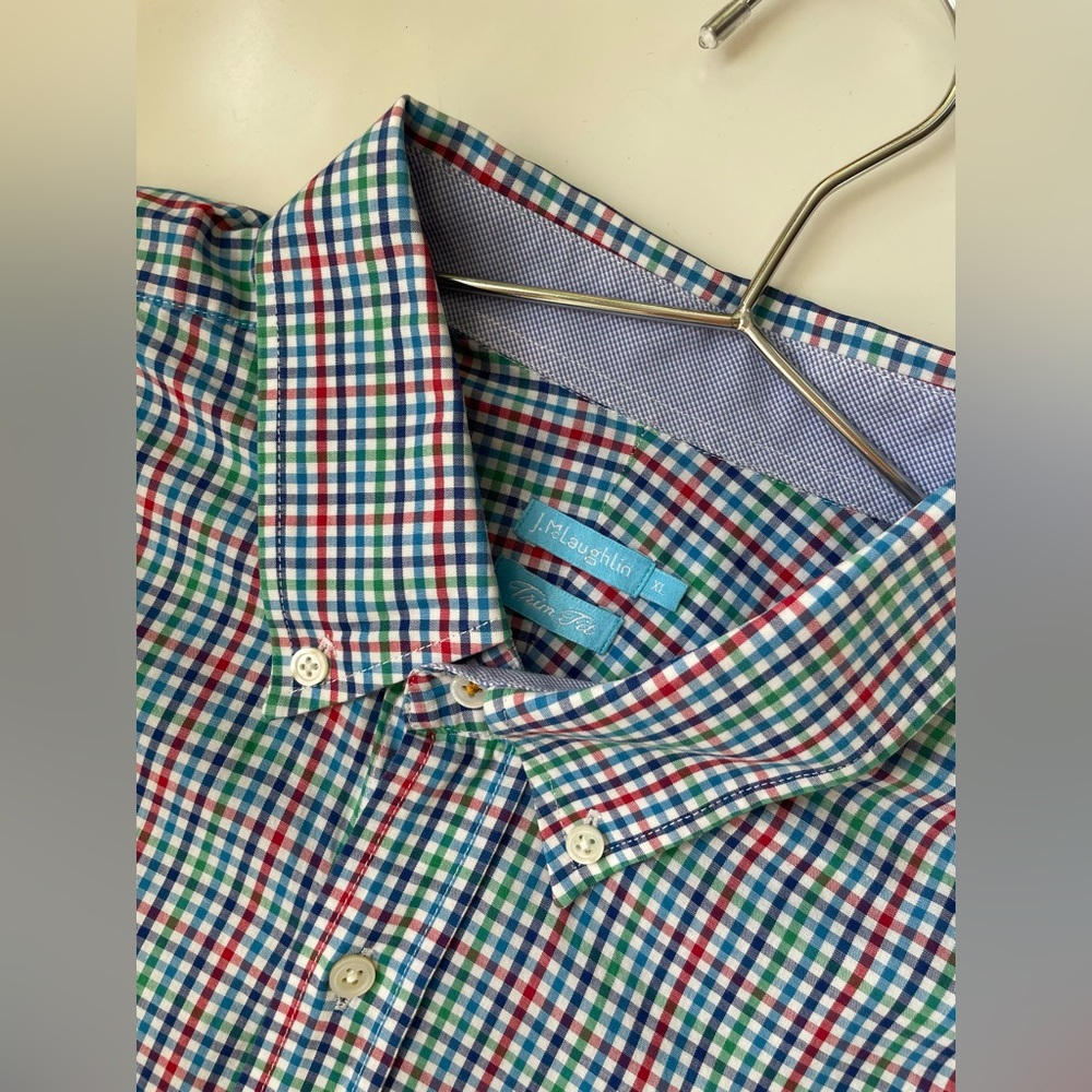 J. McLaughlin Men’s Button Down Shirt, Trim Fit